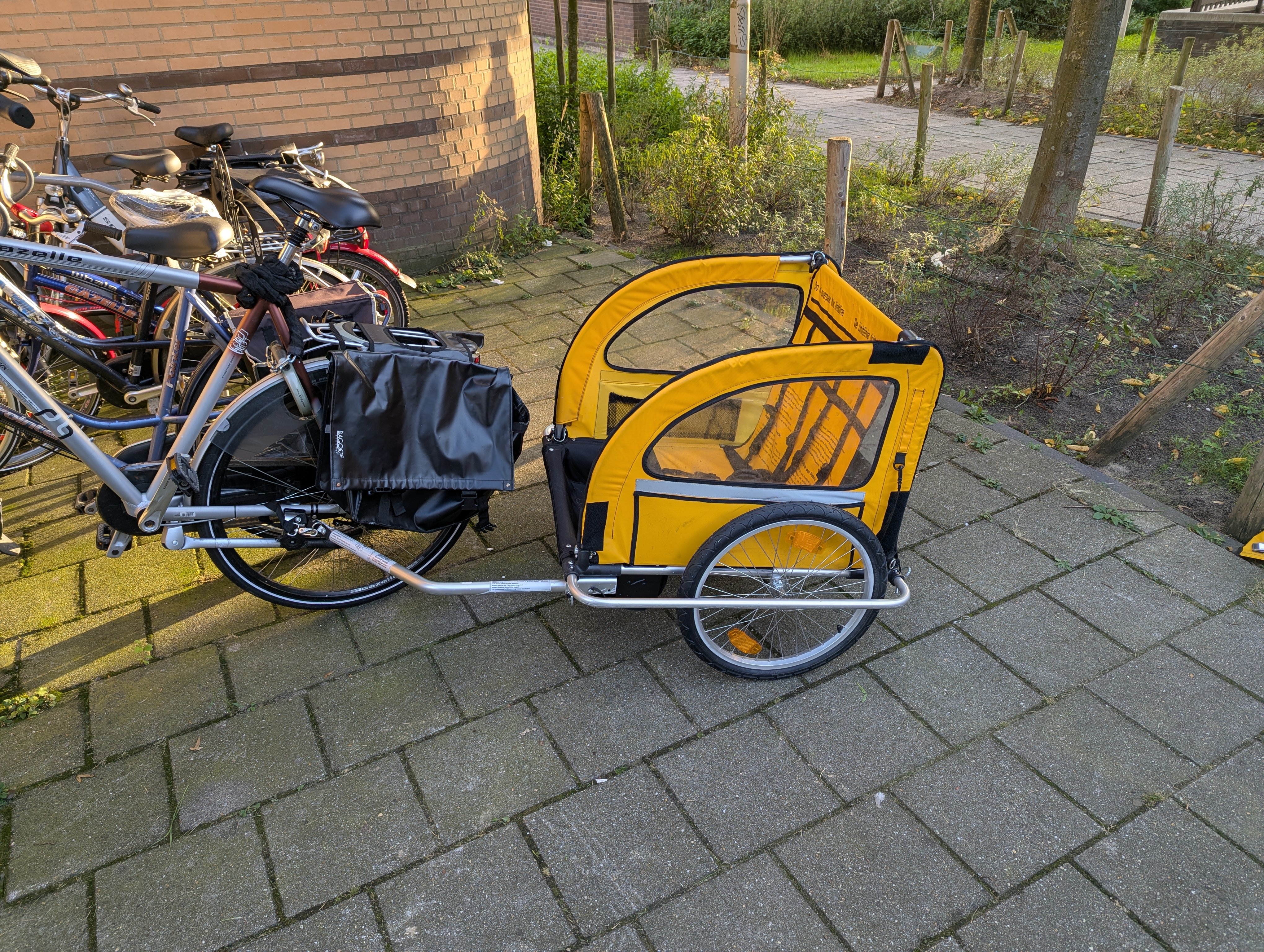 M-Wave fietskar / kinderfietsaanhanger